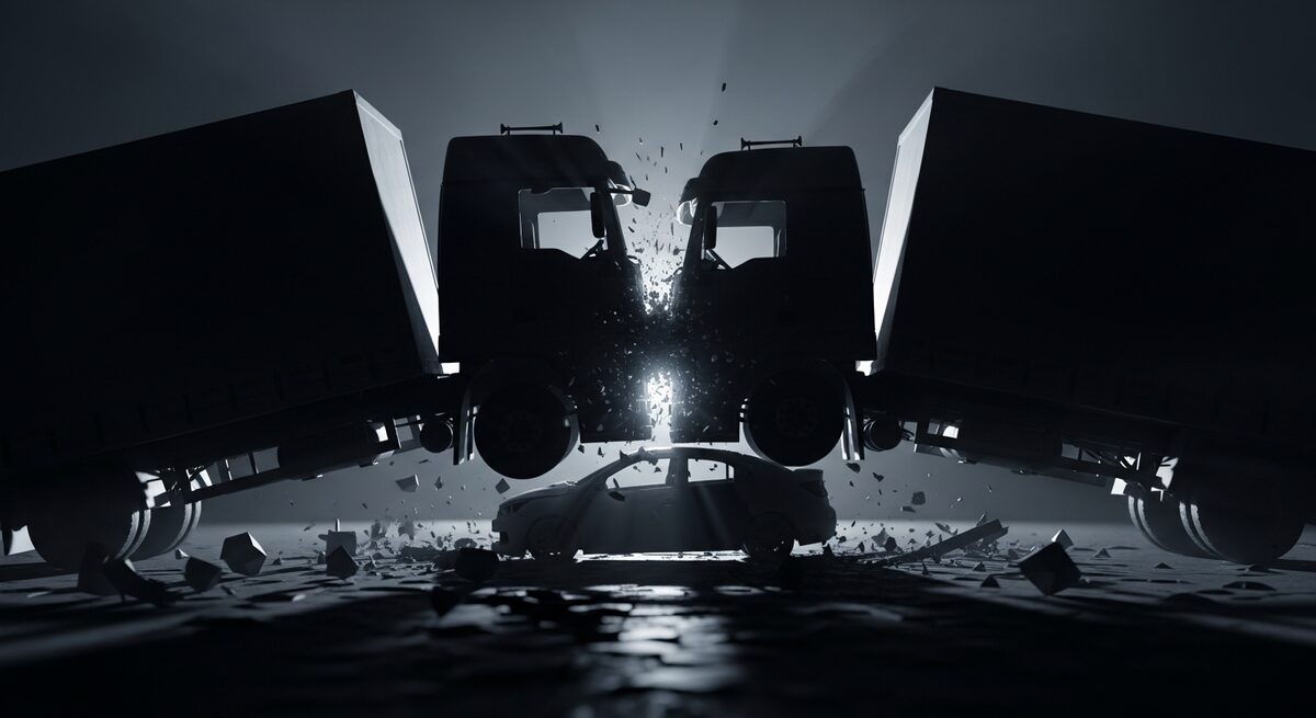 Accident grav în Cluj: Cinci bărbați au murit într-o coliziune între două camioane și un autoturism