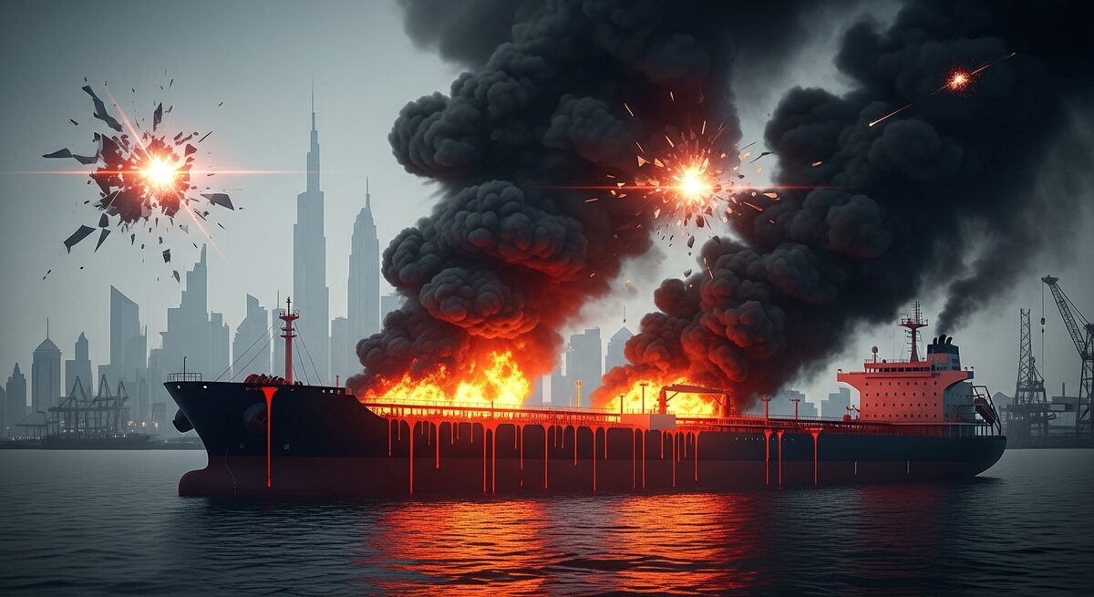 UPDATE: Atac iranian provoacă incendiu pe o navă petrolieră kuweitiană în portul Dubai