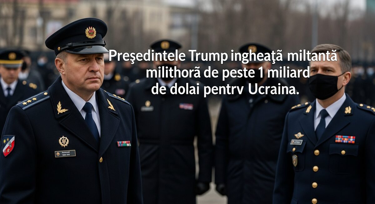 Președintele Trump îngheață ajutorul militar de peste 1 miliard de dolari pentru Ucraina.