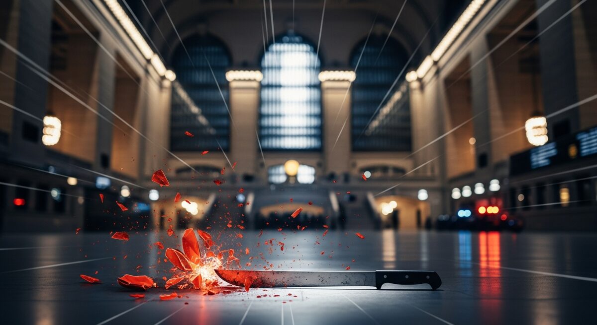 UPDATE: Bărbat înarmat cu macetă împușcat mortal de poliție după un atac cu cuțitul în Grand Central din New York