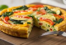 Rețetă: Frittata cu legume și brânză
